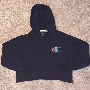 NWOT Women’s Black Champion Cropped Hoodie Size XS